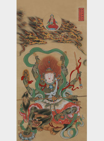 「佛教」明代宝宁寺本水陆画之明王图 欣赏