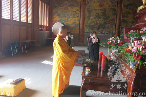 「佛教」天津盘山北少林寺举行诵经放生法会