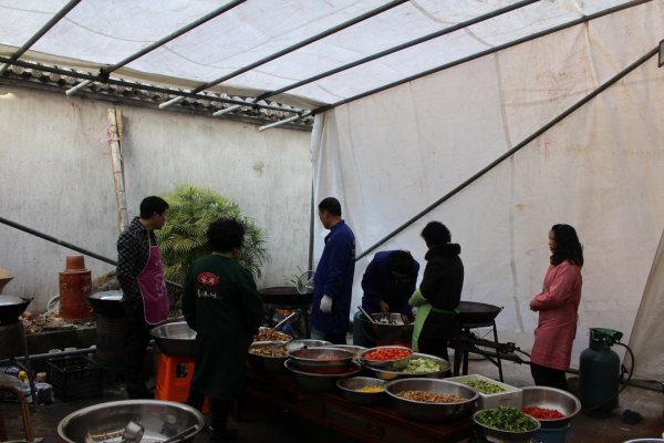 「雁荡山」浙江雁荡山能仁寺举行2014年新年团圆饭活动