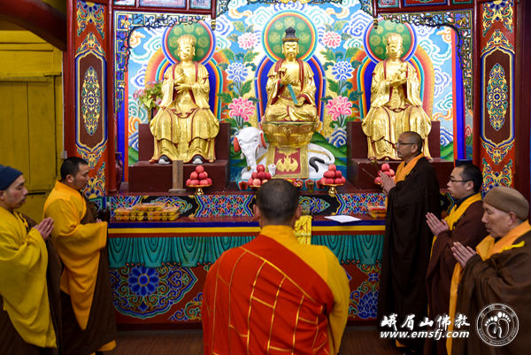 「峨眉山」四川峨眉山各寺举办法会恭祝大行普贤愿王菩萨圣诞