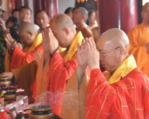 「佛教」江苏江阴乐善禅寺隆重举行重修落成暨全堂佛像开光盛典