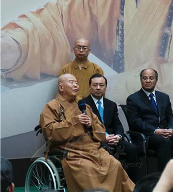 「释星云」星云大师一笔字书法扬州展开幕 禅墨法要直指人心
