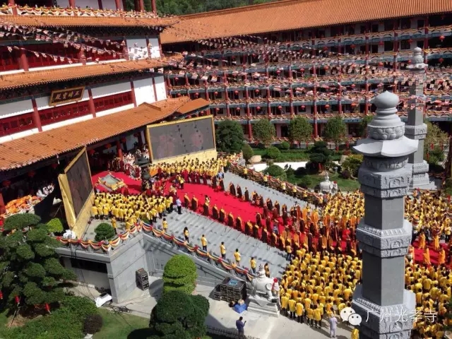 「中国佛教协会」广东珠海普陀寺隆重举行开放十五周年全堂佛像开光暨上明下生大和尚升座庆典