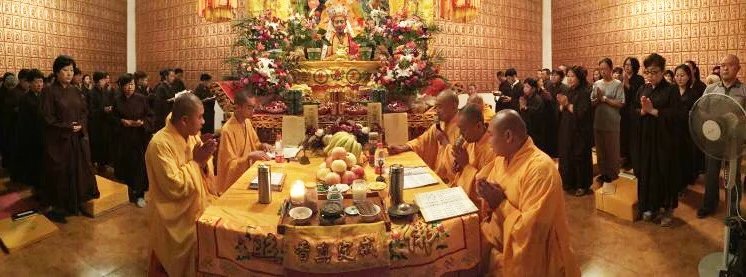 「佛教」河北邢台净域寺农历七月斋僧、供灯、祈福、超度法会圆满