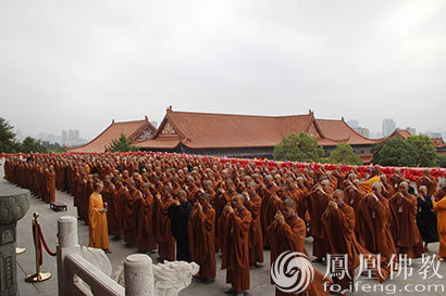「佛教」百岁高僧百岁戒 开福禅寺男众部三坛大戒传戒圆满