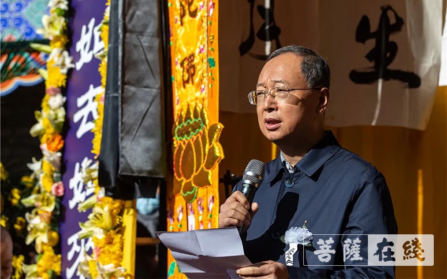 「佛教」五台山佛母洞举行悲月法师追思暨起龛安葬法会