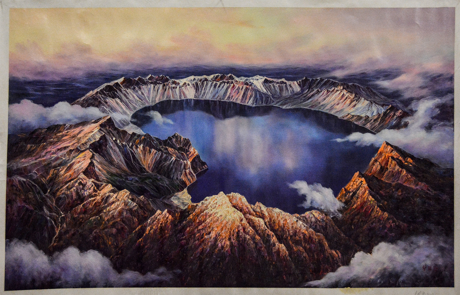 「佛教」峨眉山佛教协会迎新春书画艺术展之朝鲜油画展