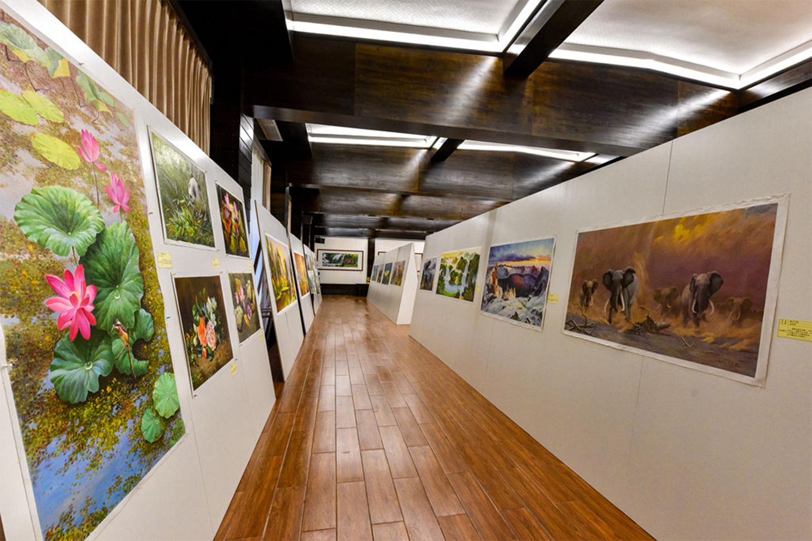「佛教」峨眉山佛教协会迎新春书画艺术展之朝鲜油画展