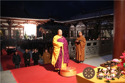 「佛教」湖北大洪山慈恩寺举行三期工程奠基及传灯祈福法会