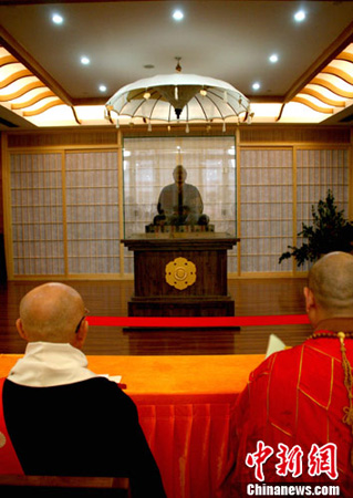 「东大寺」日本东大寺鉴真坐像将启程回日本（图）