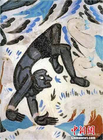 「敦煌壁画」敦煌壁画发现古运动会 举重、游泳媲美奥运