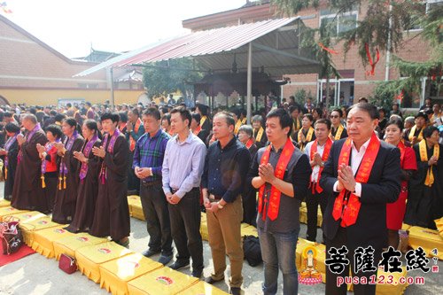 「佛教」上海金山大觉禅寺隆重举行迁址洒净仪式