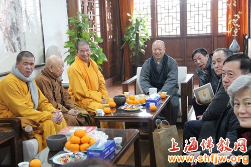 「佛教」台湾佛教界代表赴上海龙华古寺拜会照诚大和尚