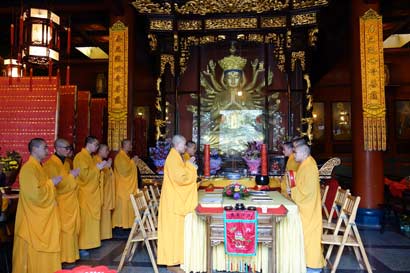 「文殊院」四川成都文殊院举行新春诵经、拜忏祈福法会