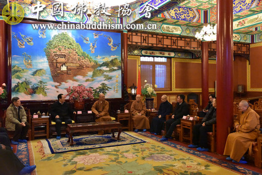 「中国佛教协会」全国政协民宗委朱维群主任一行走访慰问中国佛教协会