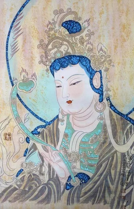 「文殊菩萨」今日恭迎文殊菩萨成道日，祈愿众生智慧如海，诸事吉祥！
