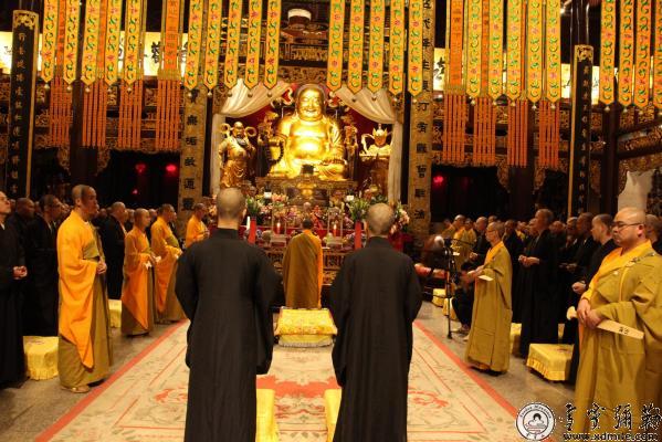 「佛教」浙江雪窦山资圣禅寺传授三坛大戒法会第四天