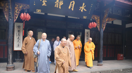 「佛教」中国佛教协会副会长正慈法师一行到访四川成都文殊院