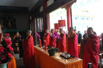 「大乘佛法」湖北咸安大乘禅寺举行第二届“华严圣凡道场”洒净仪式