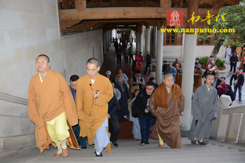 「佛教」浙江省佛教协会副会长、国清寺方丈允观大和尚到南普陀寺和闽南佛学院参访交流