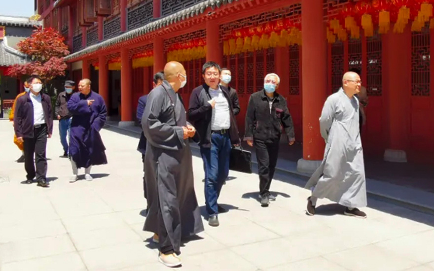 「佛教」上海市民宗局佛道处领导赴南山古寺指导工作 「佛教」上海市民宗局佛道处领导赴南山古寺指导工作