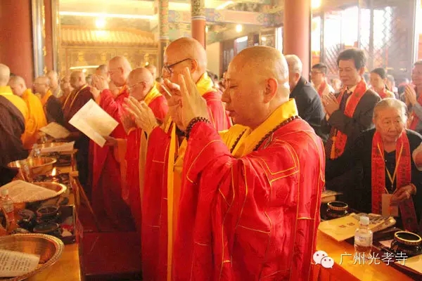 「中国佛教协会」广东珠海普陀寺隆重举行开放十五周年全堂佛像开光暨上明下生大和尚升座庆典