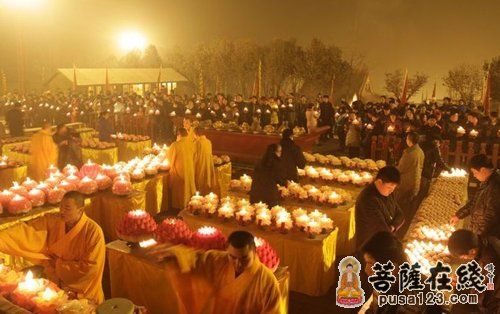 「佛教」河南焦作圆融寺举行第九届吉祥燃灯普供祈福法会