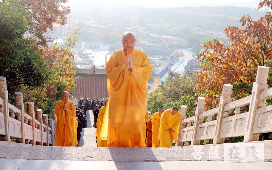 「佛教」观音菩萨出家日 徐州兴化禅寺举行朝山拜佛活动