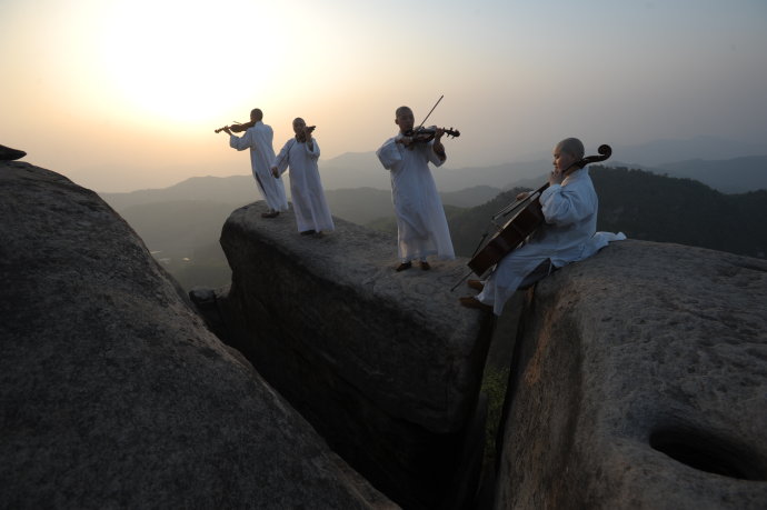 「音乐」湖北红安天台寺里的佛教音乐学院