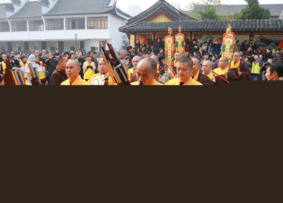江苏南通福田寺举行智峰法师升座庆典暨毗卢阁三身佛开光法会