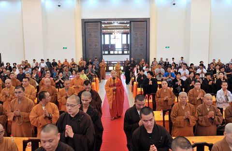 「佛教」宏海法师应邀在浙江宝陀讲寺作佛学专题讲座