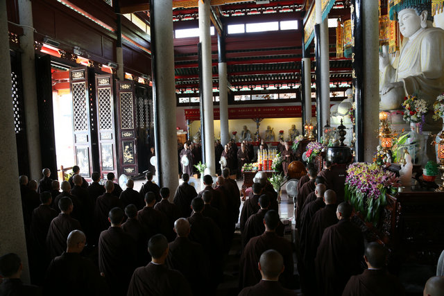 「陆丰」广东尼众佛学院陆丰定光寺举行受筹作法仪式