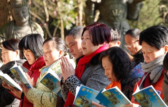 「因陀罗」浙江宁波慧日禅寺帝释天圣诞举办放生法会