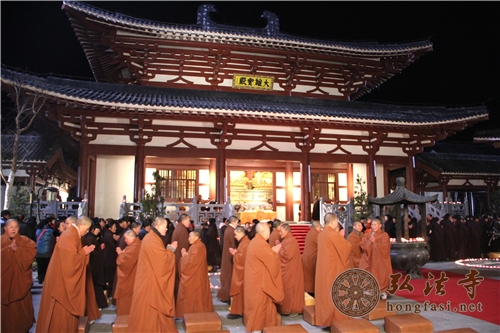 「佛教」湖北大洪山慈恩寺举行三期工程奠基及传灯祈福法会