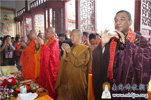 「佛教」广东深圳龙岗龙兴寺全殿落成开光祈福