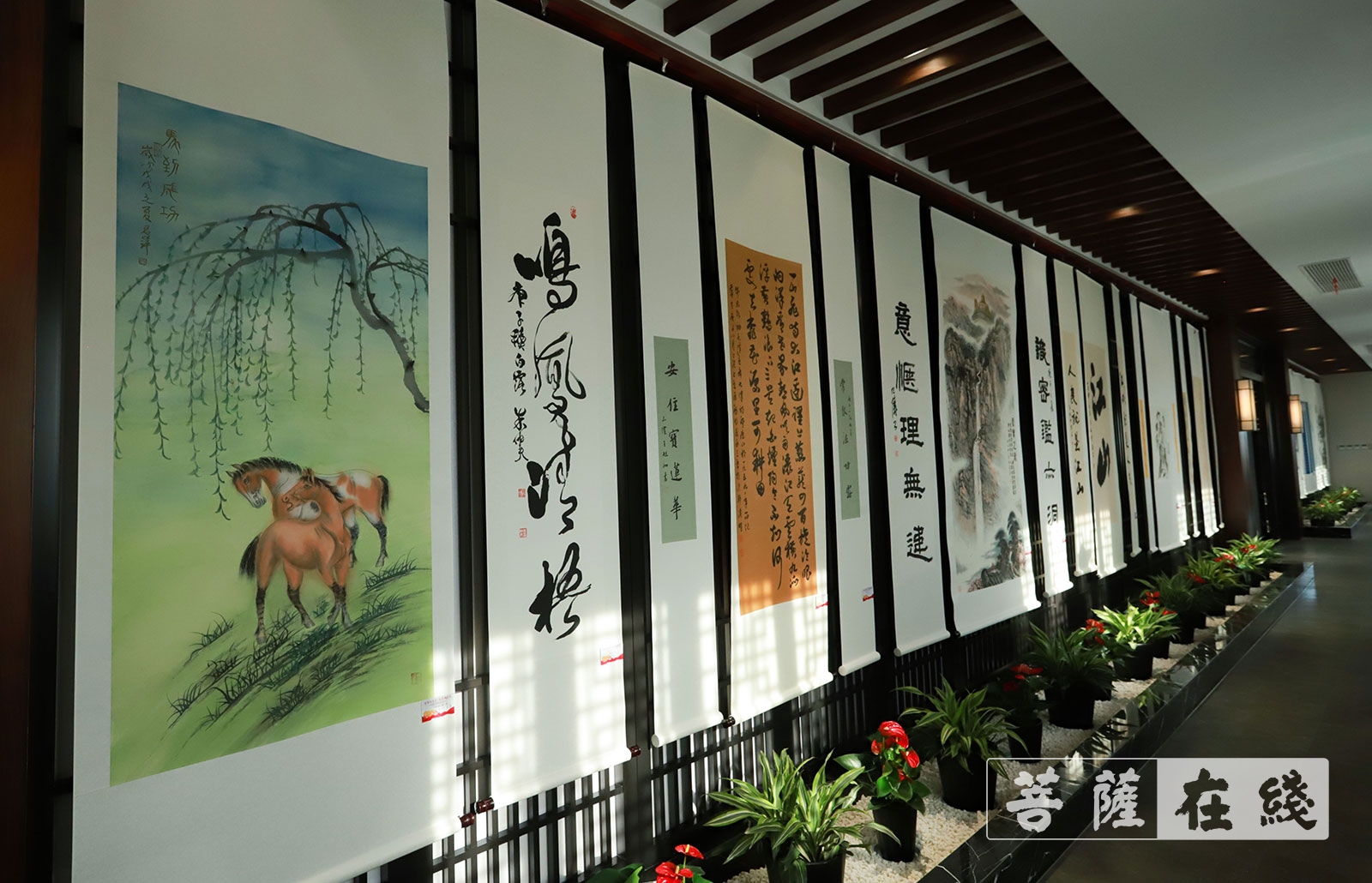 「佛教」越城区佛教协会、龙华寺共同举办庆祝建党100周年书画展