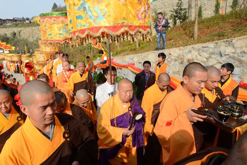 「佛教」湖北大慈恩寺开光庆典暨大洪山核心景区建成开放活动隆重举行