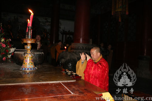 「观音」观世音菩萨圣诞日　河南嵩山少林寺僧众塔林祭祖