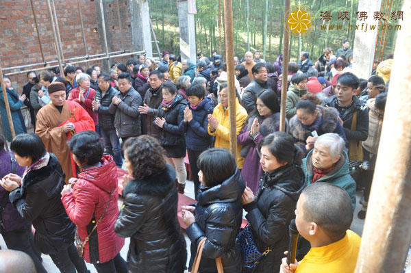 「佛教」浙江安吉正觉讲寺隆重举行地藏殿上梁祈福法会