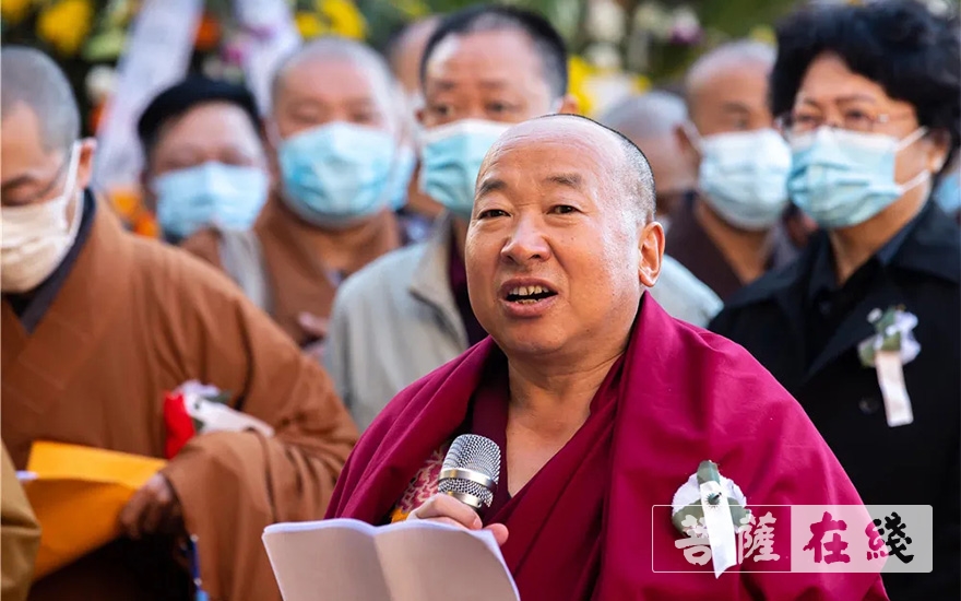 「佛教」五台山佛母洞举行悲月法师追思暨起龛安葬法会