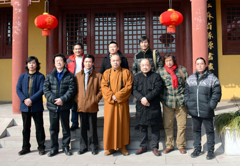 「佛教」江苏徐州兴化禅寺举办迎春笔会