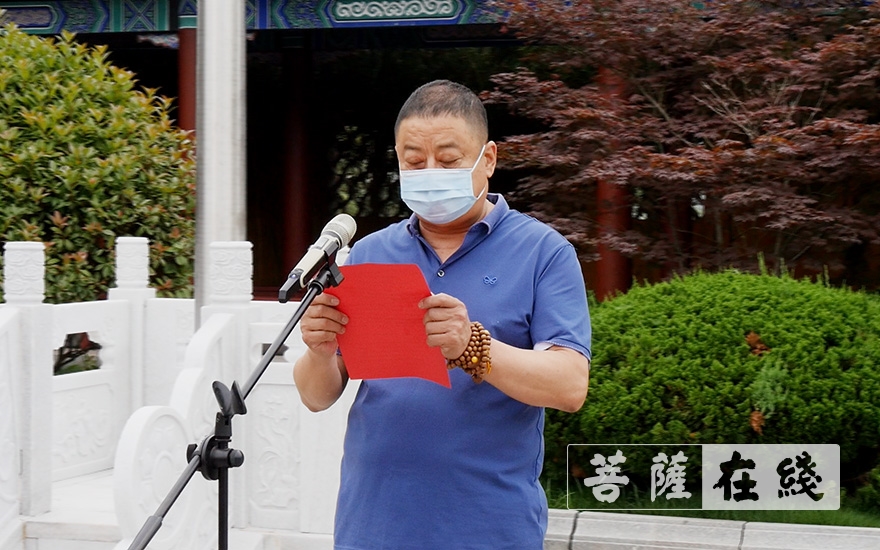 「佛教」拳拳爱国心 浓浓赤子情 胶州慈云寺开放首日升国旗