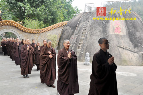 「佛教」厦门万石莲寺举行宏船老和尚圆寂二十周年纪念法会