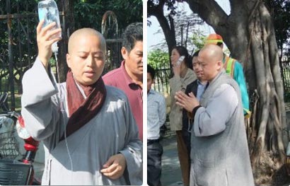 「栖霞寺」广东深圳女子被撞身亡 路过南京栖霞寺僧人现场超度市民祈祷