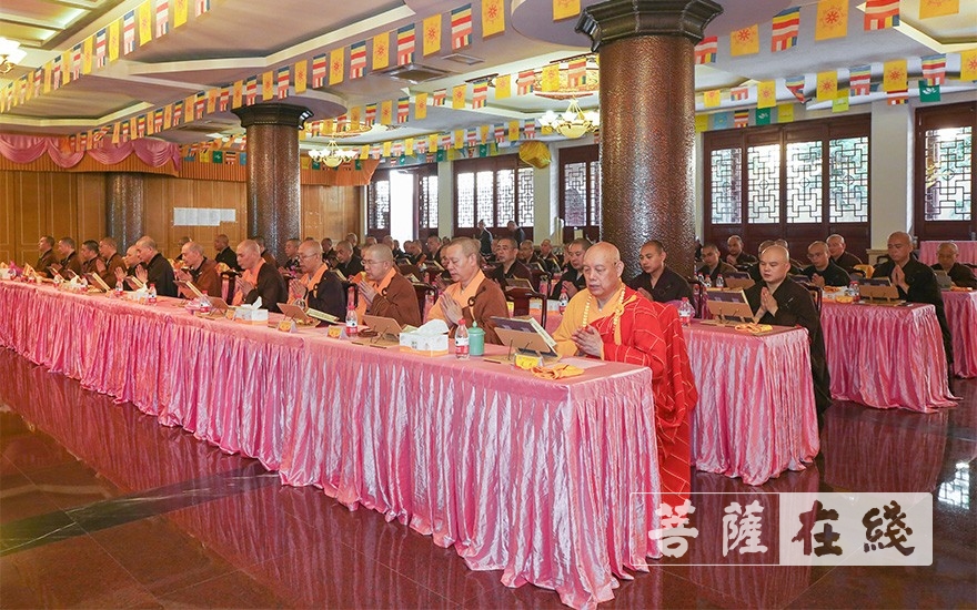 「佛教」普陀山佛教协会举行全山执事第四十一期共修观音七法会