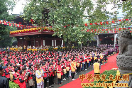 「佛教」六祖禅宗文化节广东广州光孝禅寺“万人诵经”活动
