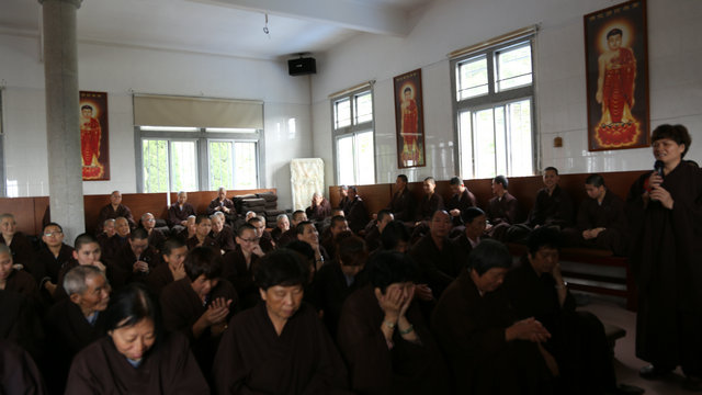 「佛教」广东尼众佛学院2015年度春季佛七法会圆满解七