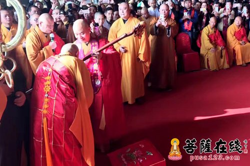 「佛教」普俊法师升座 学诚大和尚送座