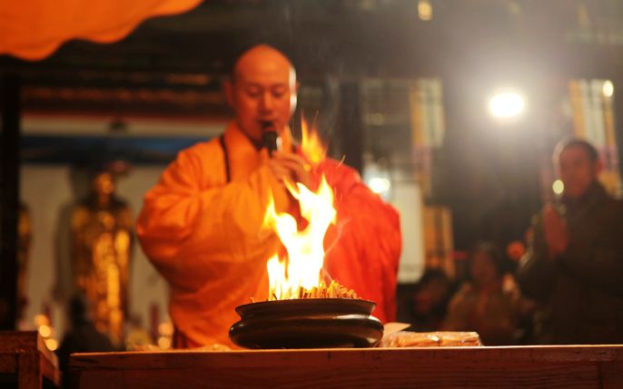 2013年2月14日慧日禅寺供佛斋天吉祥法会