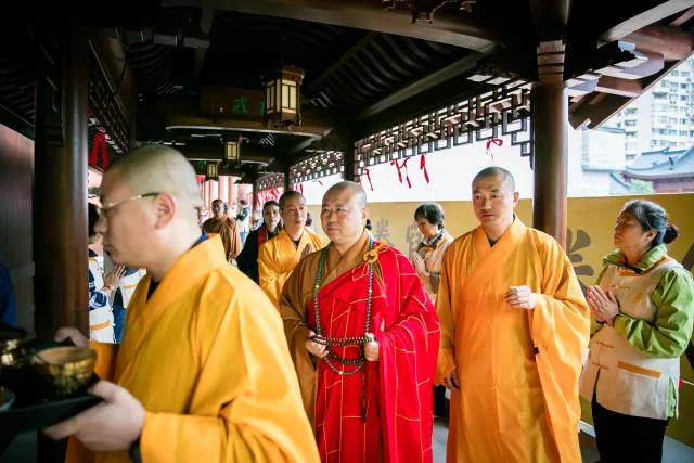 「佛教」上海玉佛寺三圣殿落成暨西方三圣佛像开光法会